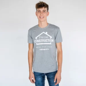 Paine Construction Original T-Shirt (Adult/Heather Gray)