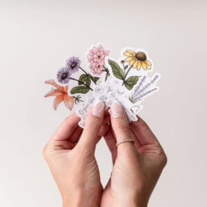 Floral Faith Stickers - 5 Pack