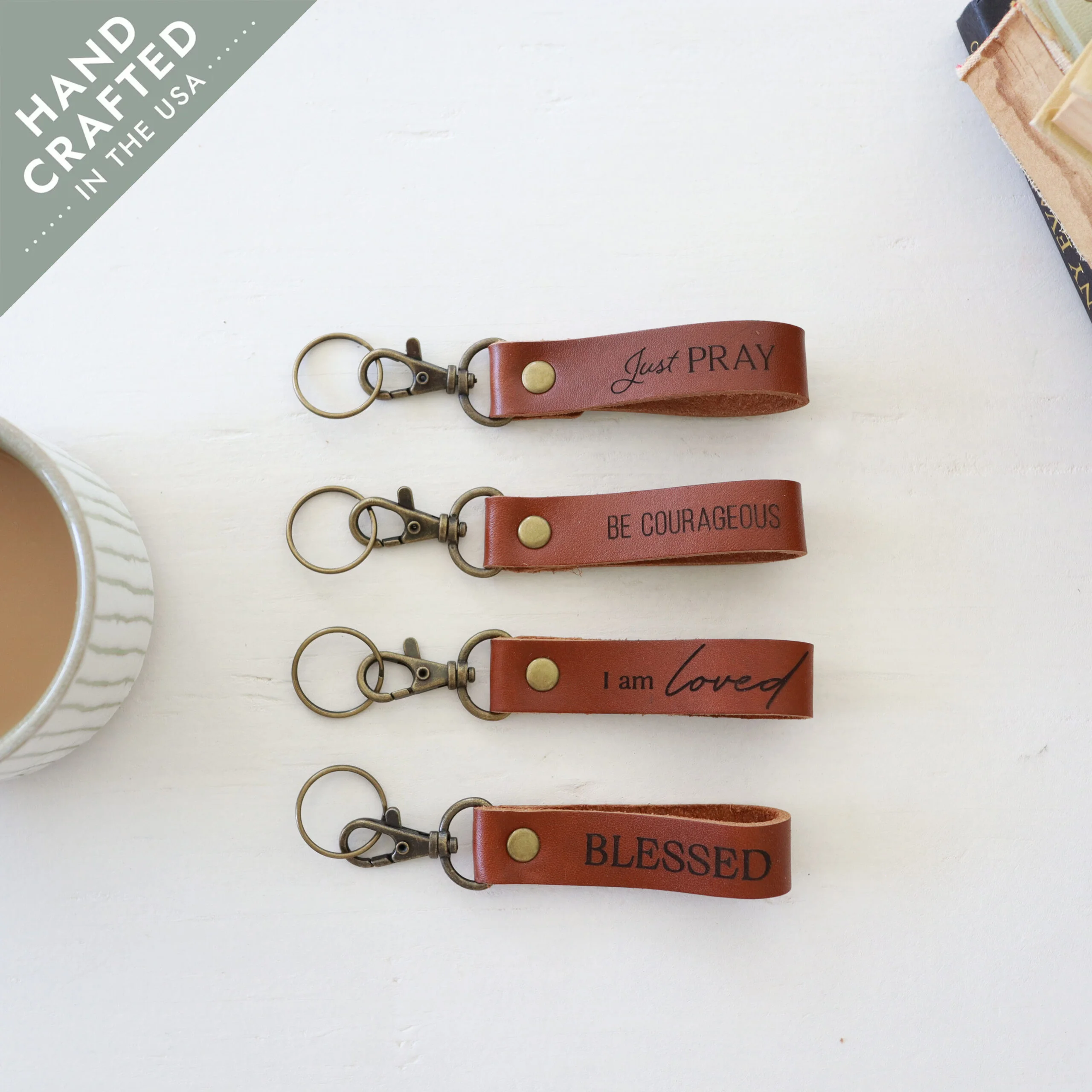 Leather Key Chain - Chad & Erin