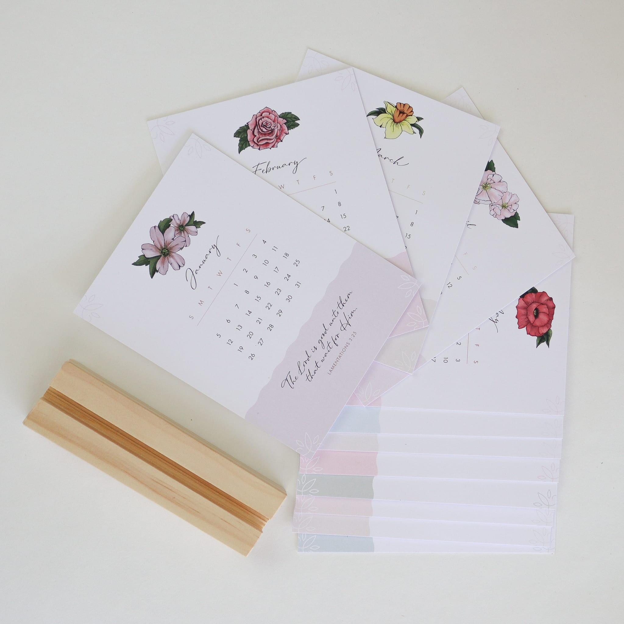 2026 Calendar Cards & Stand - Image 5